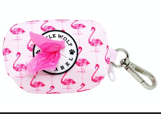 Pink Flamingo Resuable Poo Bag